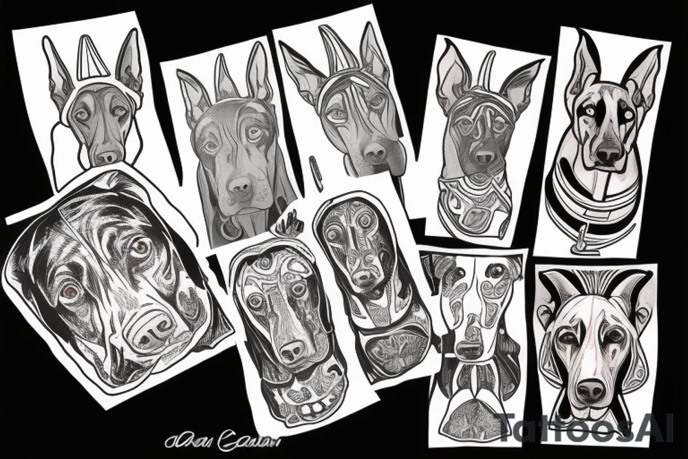 Doberman tattoo idea