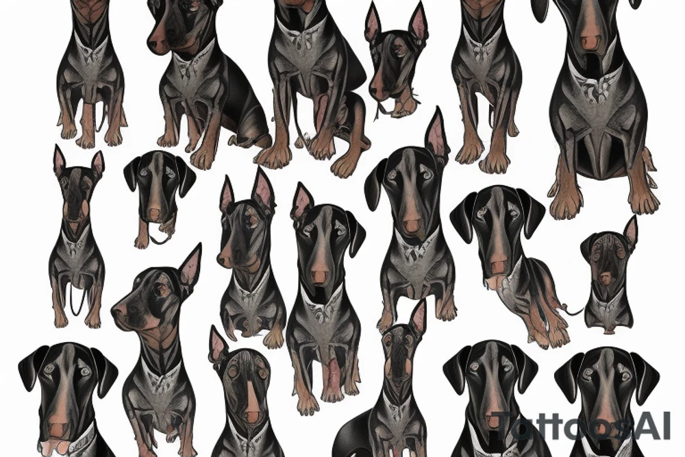 Doberman tattoo idea