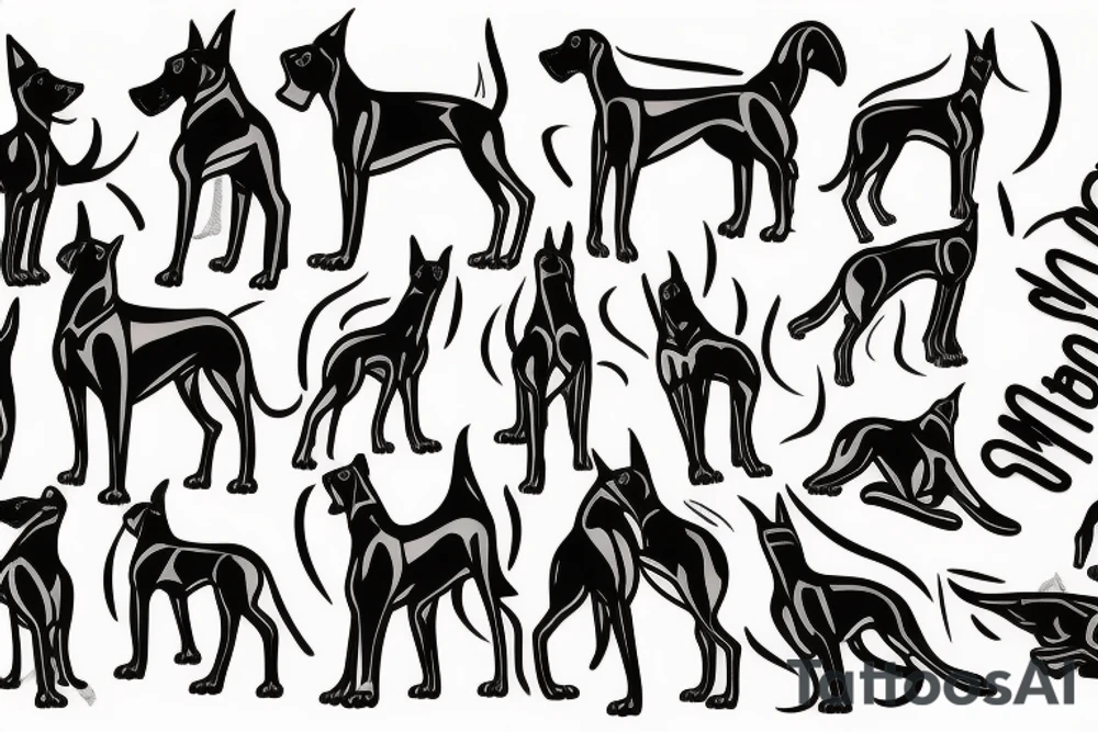 Doberman tattoo idea