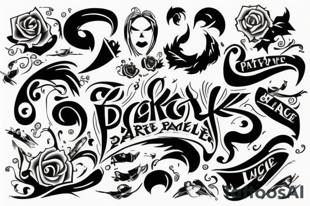 Dark smile tattoo idea