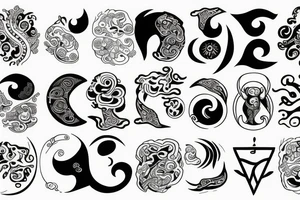 Ying Yang tattoo idea