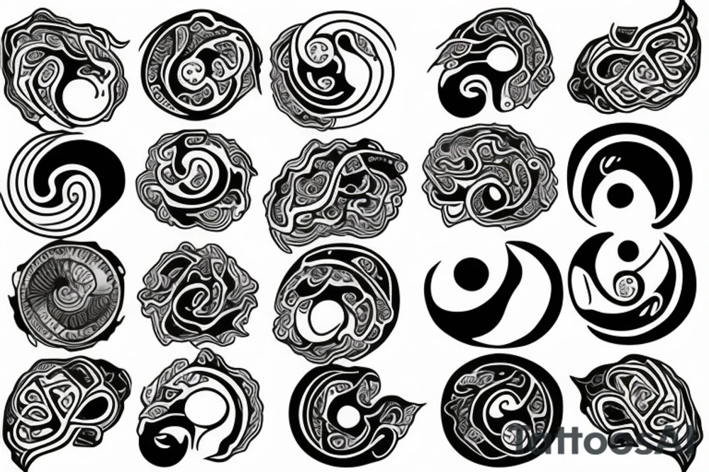 Ying Yang tattoo idea