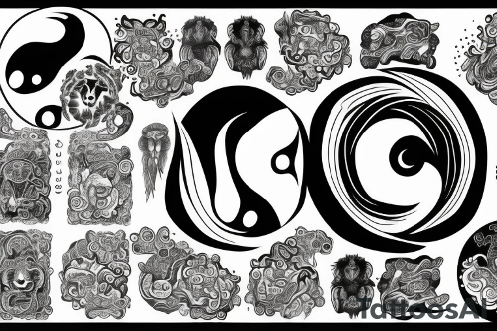 Ying Yang tattoo idea