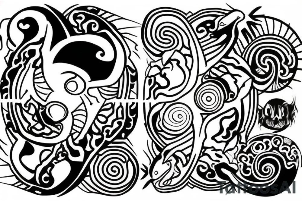 Ying Yang tattoo idea