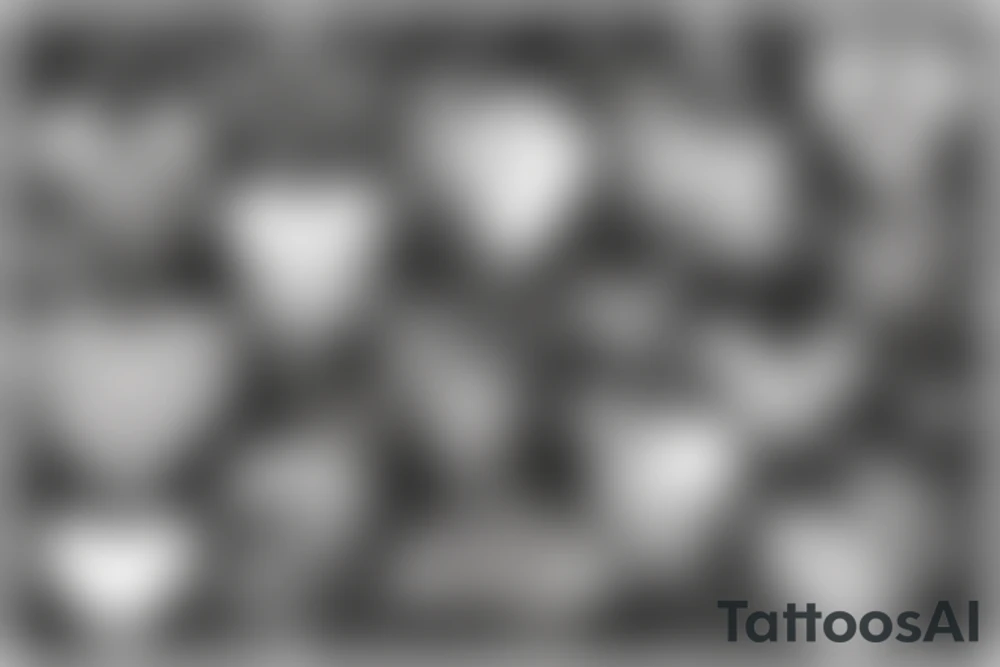 Broken dark heart tattoo idea