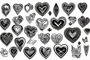 Broken dark heart tattoo idea