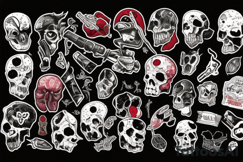 Bloody dark eye tattoo idea