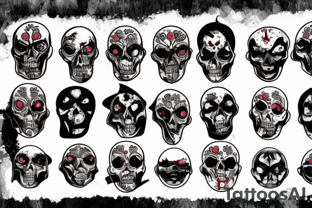 Bloody dark eye tattoo idea