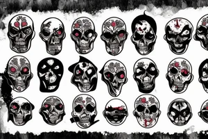Bloody dark eye tattoo idea