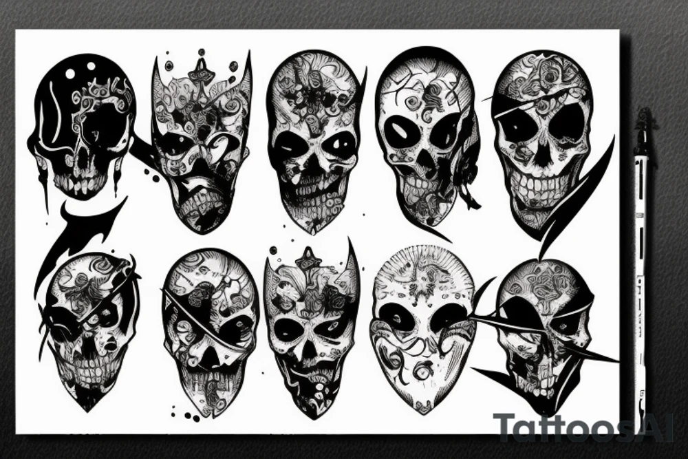 Bloody dark eye tattoo idea