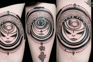 Bloody dark eye tattoo idea