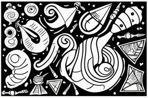 a snail with a sail on its back crawls around the globe tattoo idea