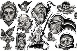the temptation of St. Anthony painting tattoo idea