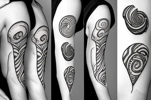 snail with a sail on a shell tattoo idea
