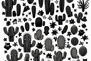 cactus super hero tattoo idea