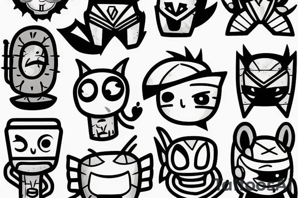 cactus super hero tattoo idea