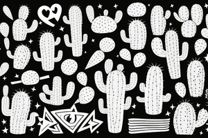 cactus super hero tattoo idea
