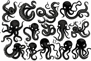 Angry octopus tattoo idea