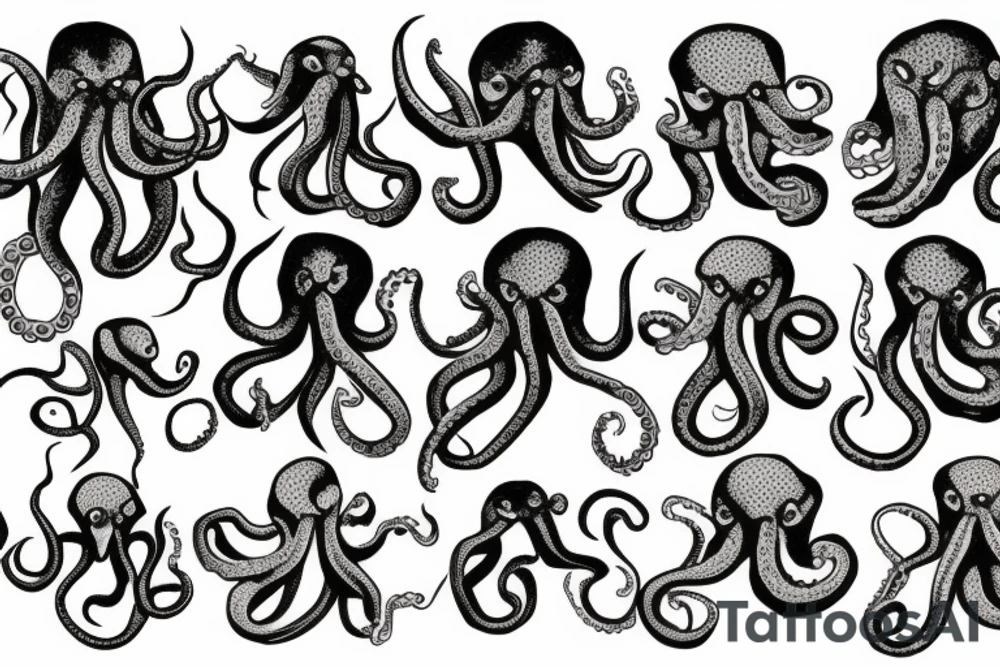 Angry octopus tattoo idea