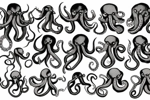 Angry octopus tattoo idea