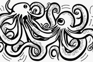 Angry octopus tattoo idea