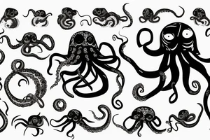 Angry octopus tattoo idea