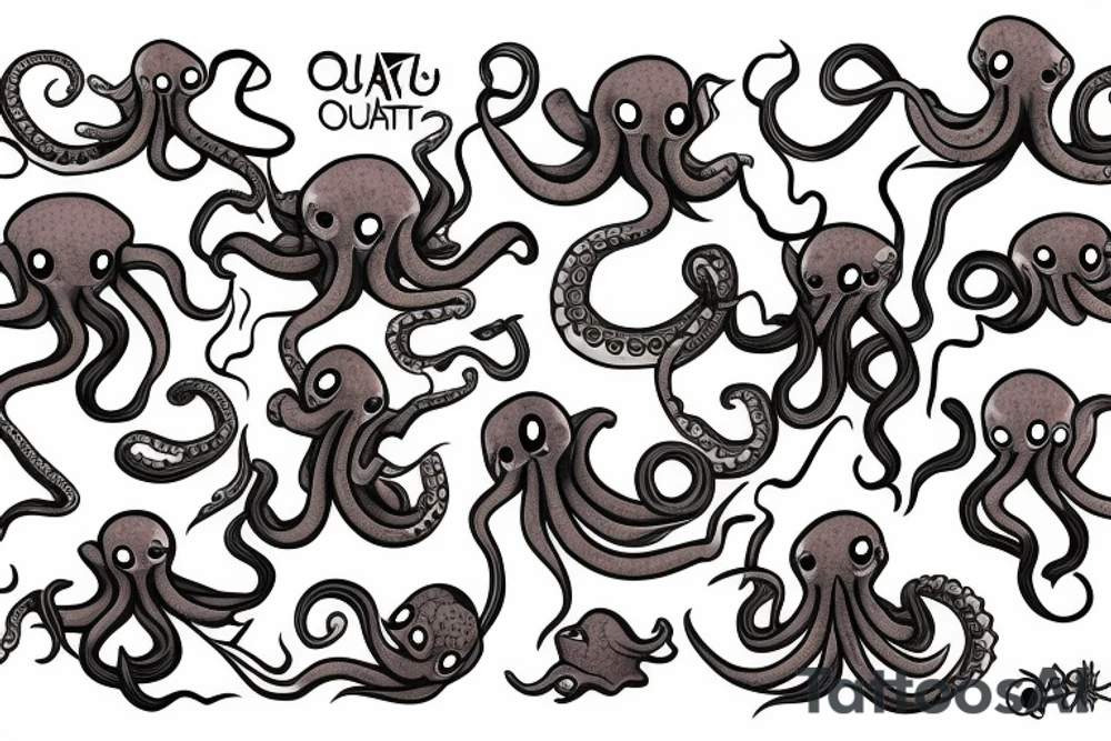 Angry octopus tattoo idea