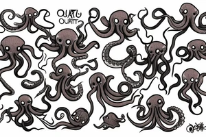 Angry octopus tattoo idea