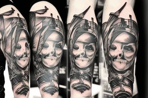 pirate ship tattoo idea