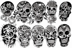 love and death tattoo idea