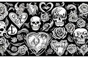 love and death tattoo idea