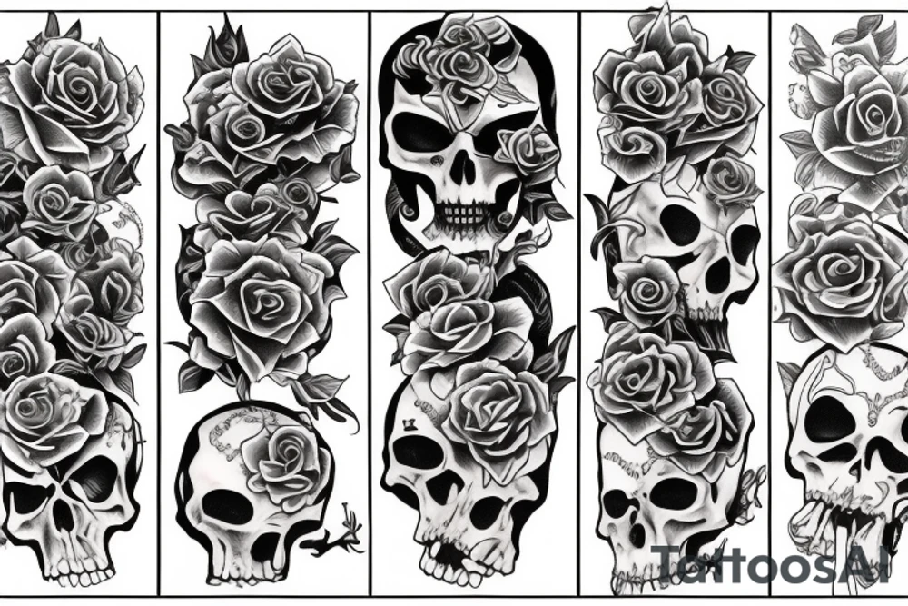 love and death tattoo idea