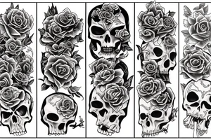 love and death tattoo idea