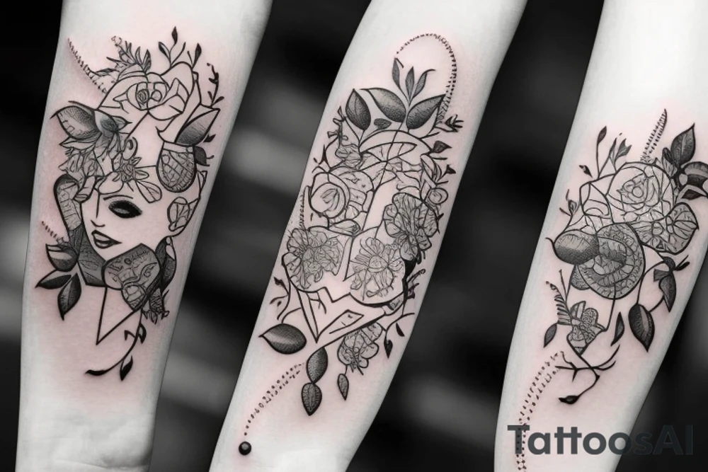 beautiful girl tattoo idea