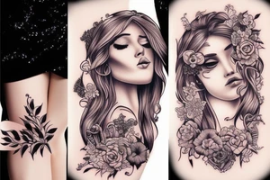 beautiful girl tattoo idea