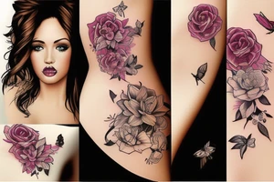 beautiful girl tattoo idea