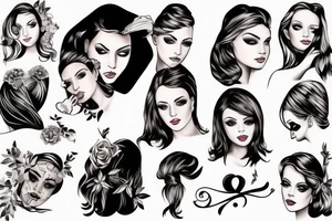 beautiful girl tattoo idea