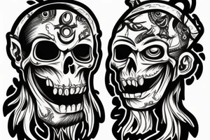 pirate monkey tattoo idea