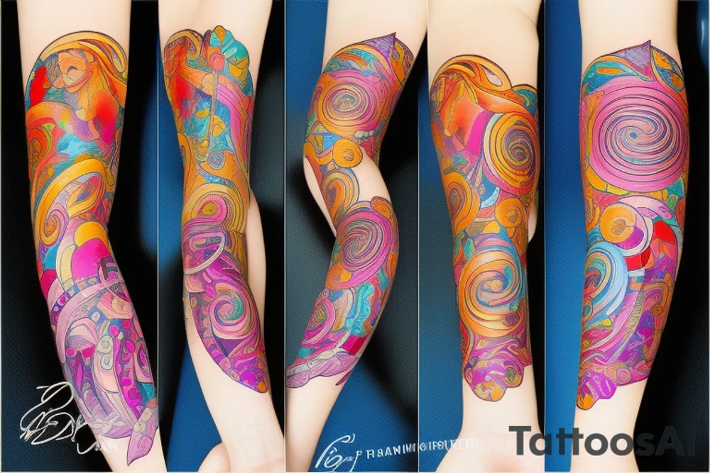 beautiful girl tattoo idea