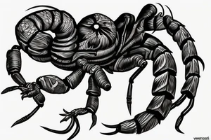 Scorpion 3D tattoo idea