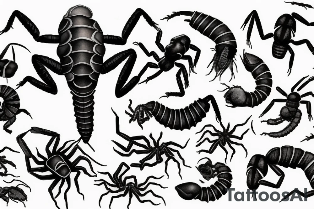 Scorpion 3D tattoo idea