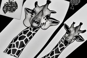 Giraffe tattoo idea