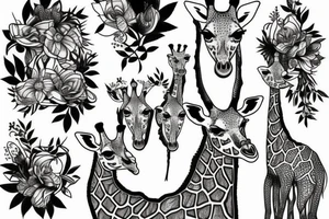 Giraffe tattoo idea