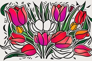 clawfoot bathtub with tulips in it tattoo idea