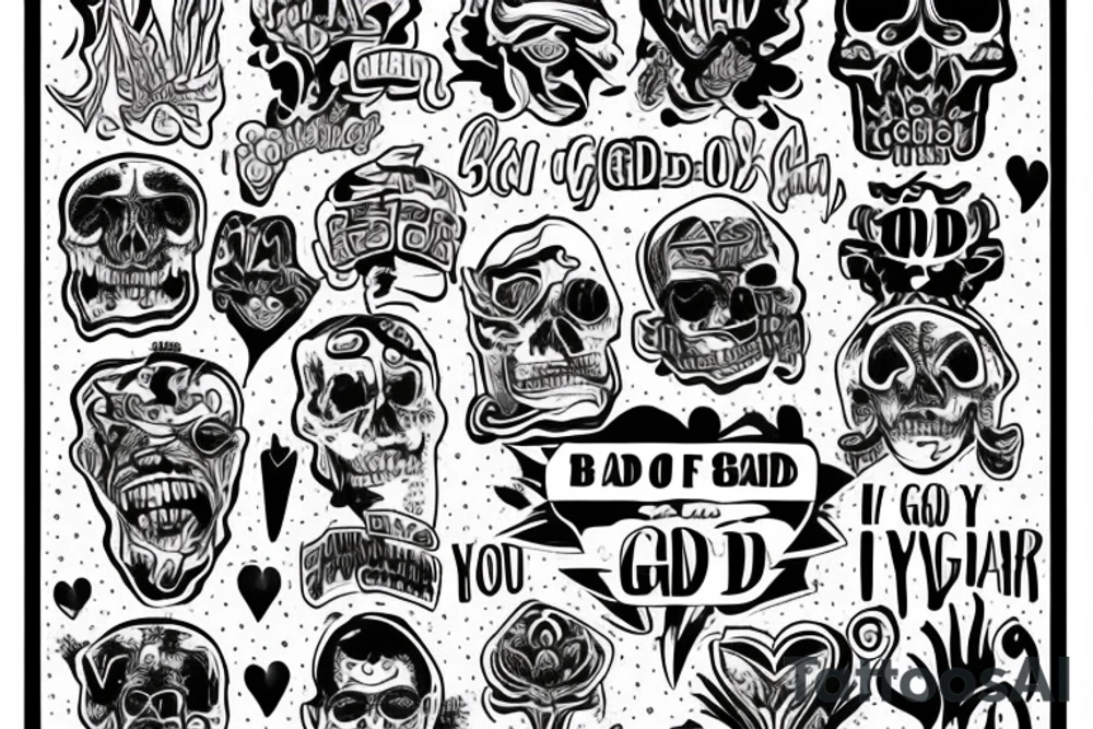 I’m not a bad guy but I’m not a good guy at heart tattoo idea