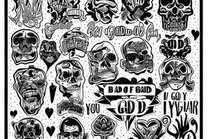 I’m not a bad guy but I’m not a good guy at heart tattoo idea