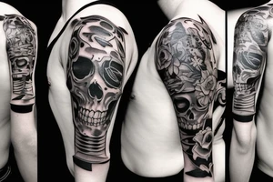 Cowboy skeleton tattoo idea