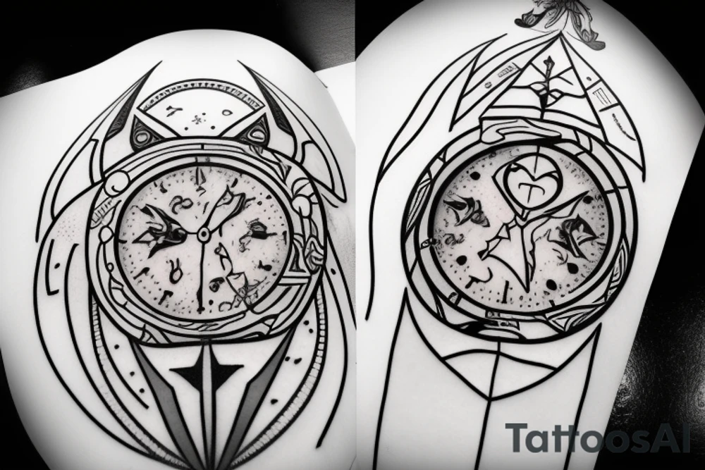 Song of time symbols from Zelda Ocarina of Tome tattoo idea