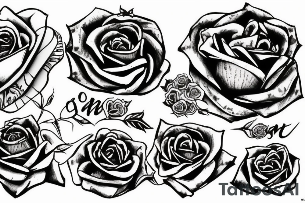 king, roses, jiu jitsu tattoo idea