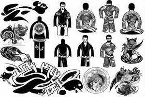 king, jiu jitsu tattoo idea